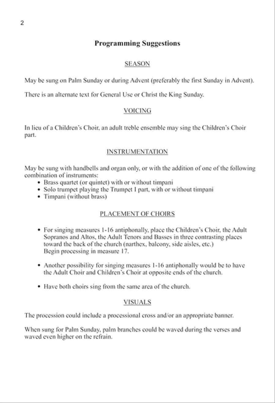 Antiphonal Processional 4-Part scores gallery preview page 2