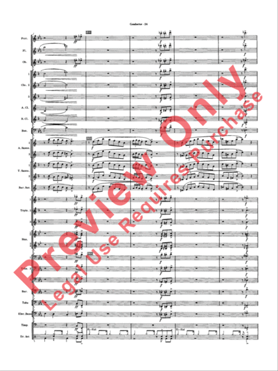 Five to Go Five to Go Concert Band scores gallery preview page 26