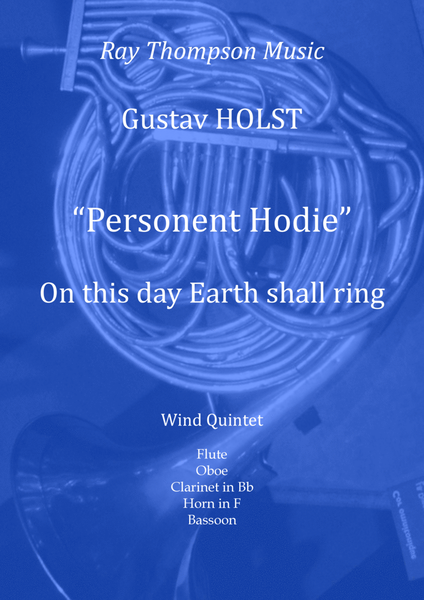 Holst: "Personent Hodie" (On this day earth shall ring)(3 Carols H.133) - wind quintet image number null