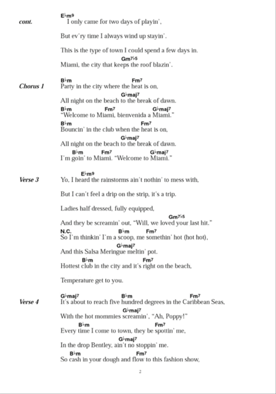 Miami Miami Acoustic Guitar scores gallery preview page 2