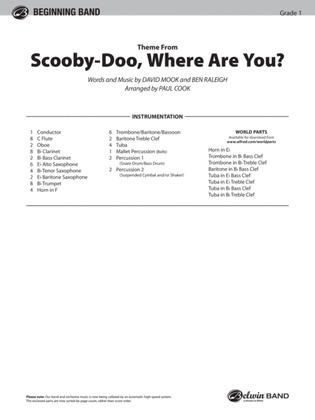 Scooby-Doo, Where Are You?, Theme from: Score