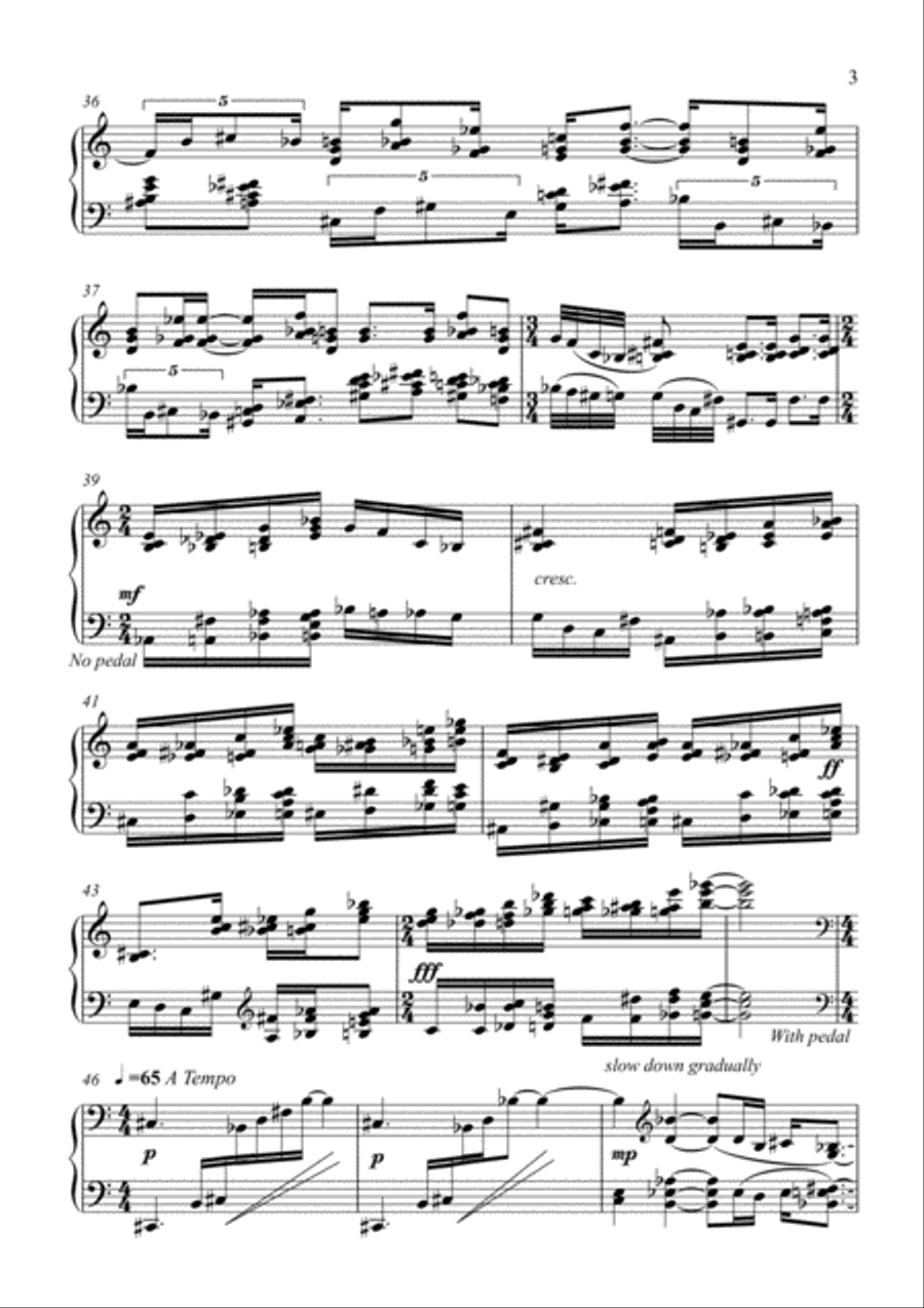 Piano Sonata No.2 Piano Solo scores gallery preview page 3