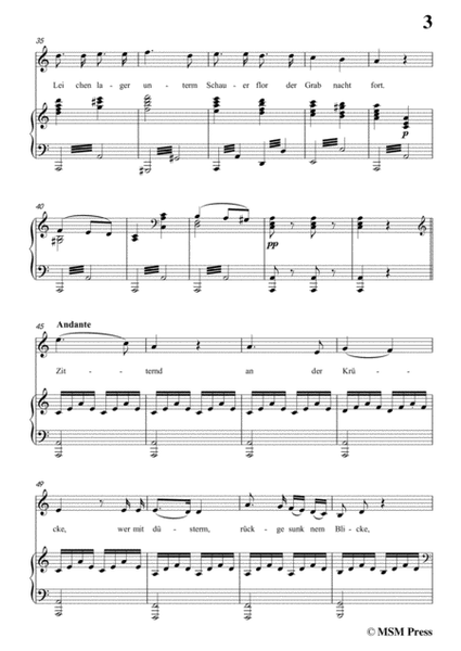Schubert-Eine Leichenphantasie,D.7,in d minor,for Voice&Piano image number null