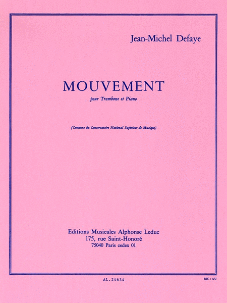 Movement, For Trombone And Piano