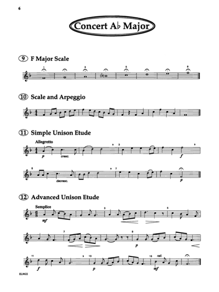 Directional Warm-Ups for Band (concert band method book - Part Book Set C: Bari Sax, Alto/Bass Clar. image number null