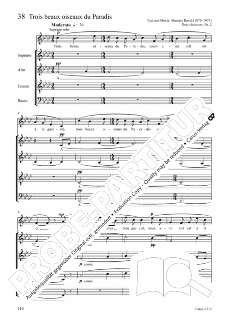 Love songs. Choral collection with CD 4-Part scores gallery preview page 95
