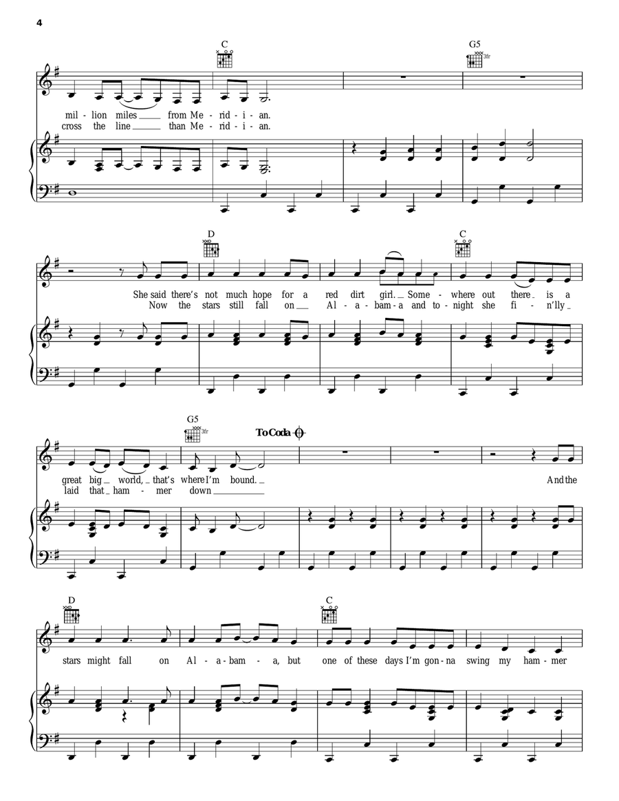 Red Dirt Girl Acoustic Guitar scores gallery preview page 4