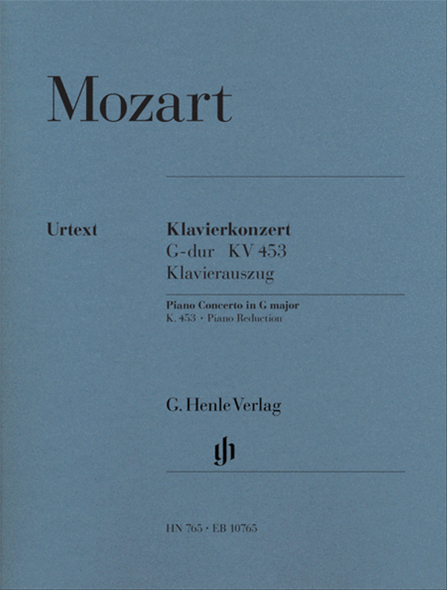 Concerto for Piano and Orchestra G Major K.453 Piano Solo scores gallery preview page 1