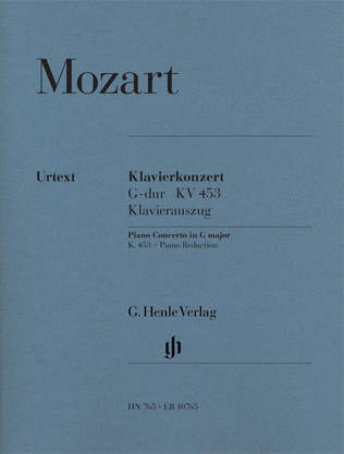 Book cover for Concerto for Piano and Orchestra G Major K.453