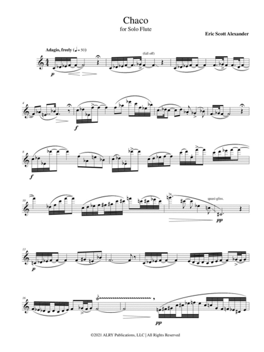 Chaco for Solo Flute