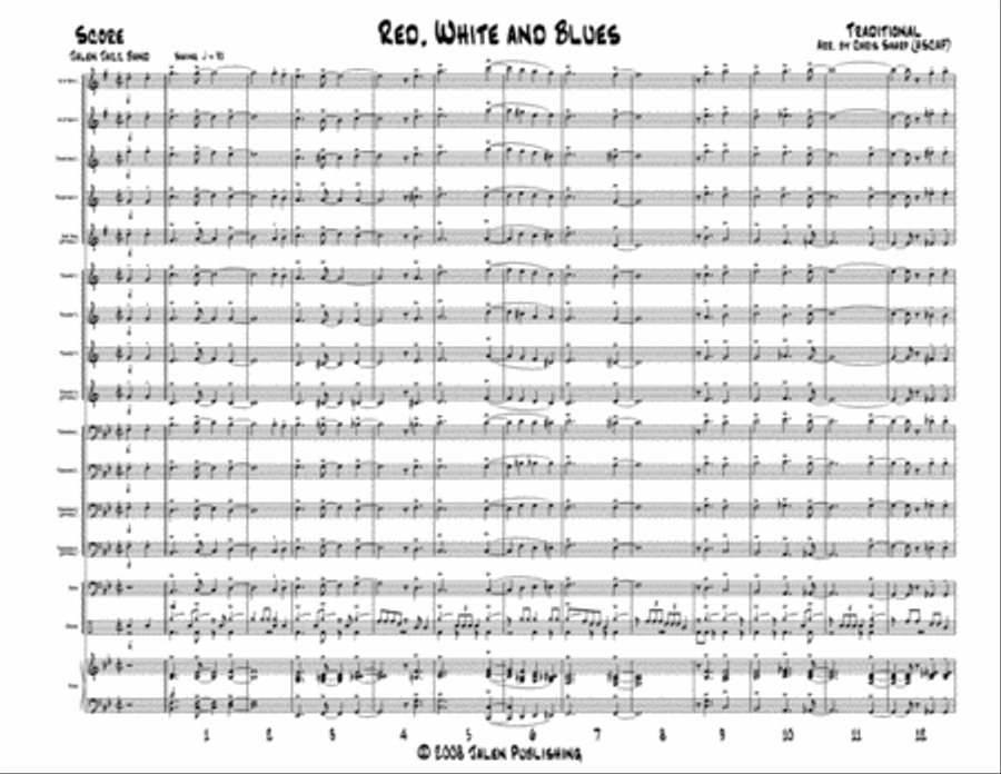 Red, White and Bluesy Red, White and Bluesy Jazz Ensemble scores gallery preview page 2