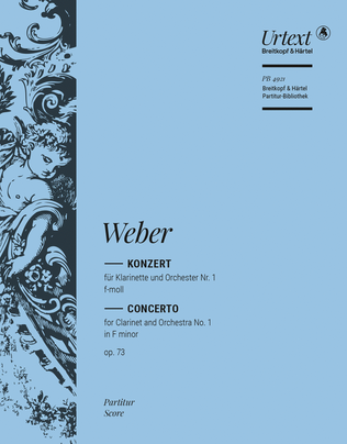 Clarinet Concerto No. 1 in F minor Op. 73
