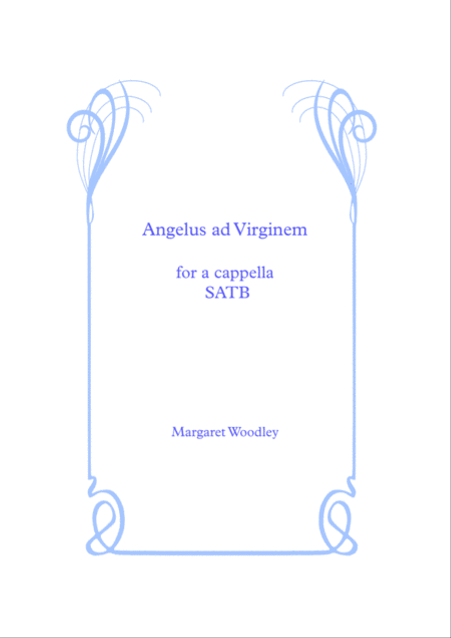 Angelus ad Virginem (Gabriel to Mary Came) 4-Part scores gallery preview page 1