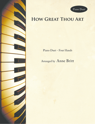 Book cover for How Great Thou Art (piano duet)