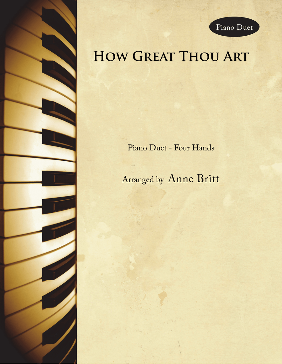 Book cover for How Great Thou Art (piano duet)