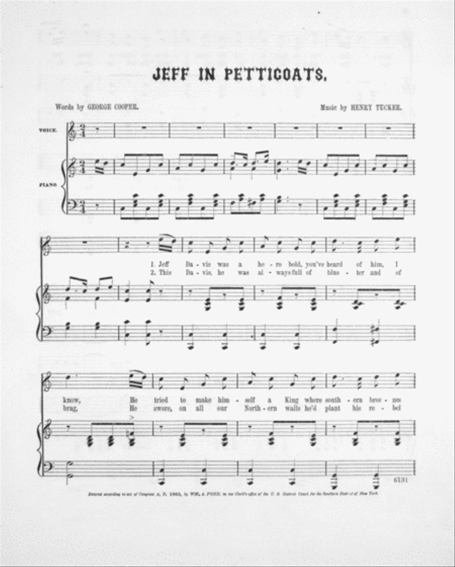 Jeff in Petticoats. A Song for the Times Voice scores gallery preview page 2