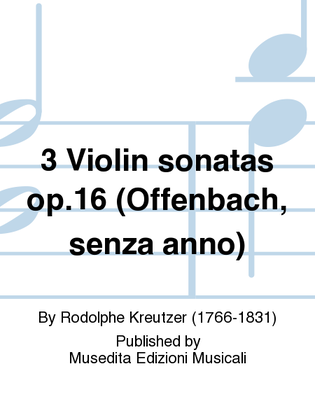 3 Sonate op.16 (Offenbach, s.a.)