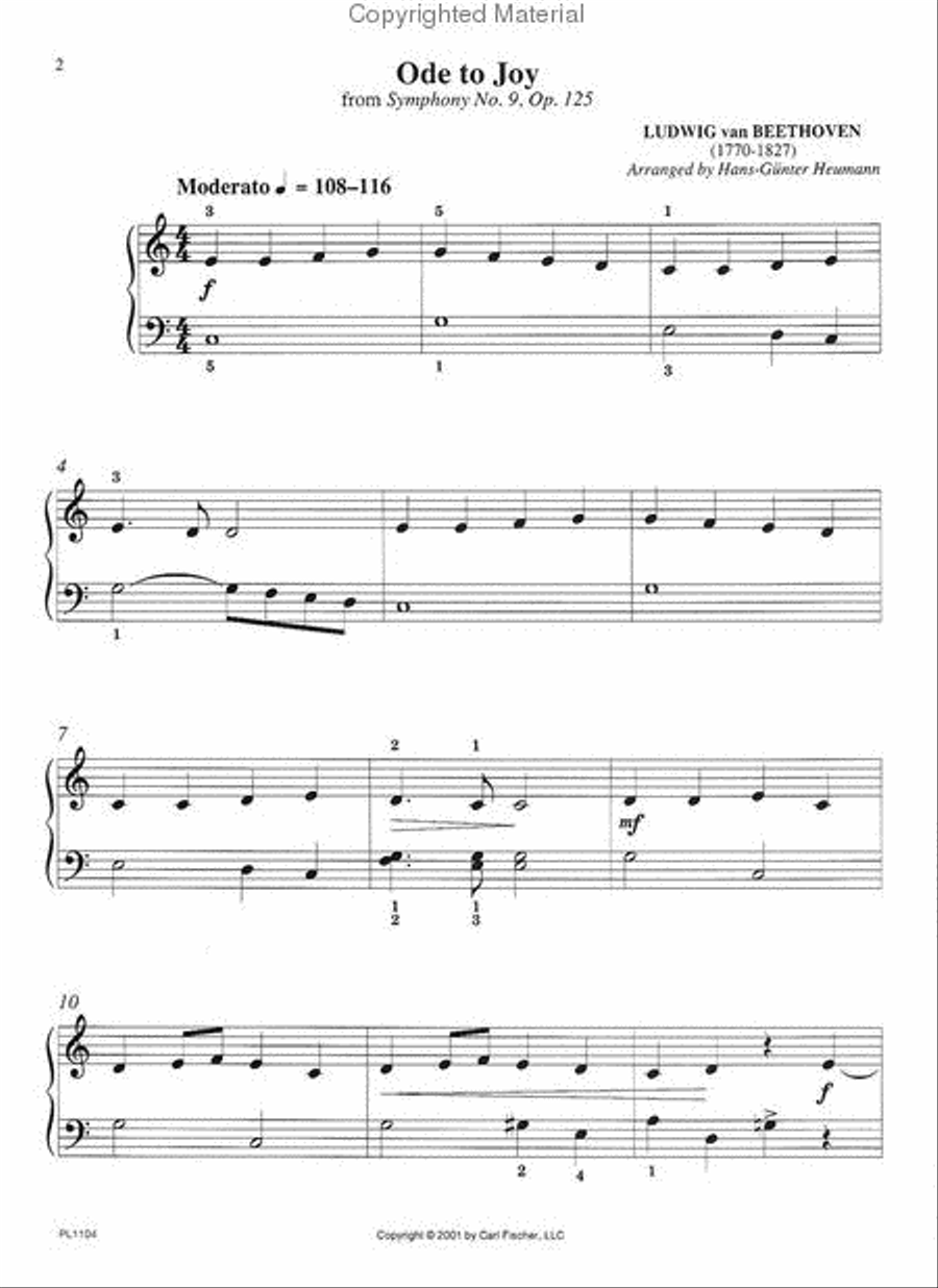 First Fun With Beethoven for Piano Piano Solo scores gallery preview page 2