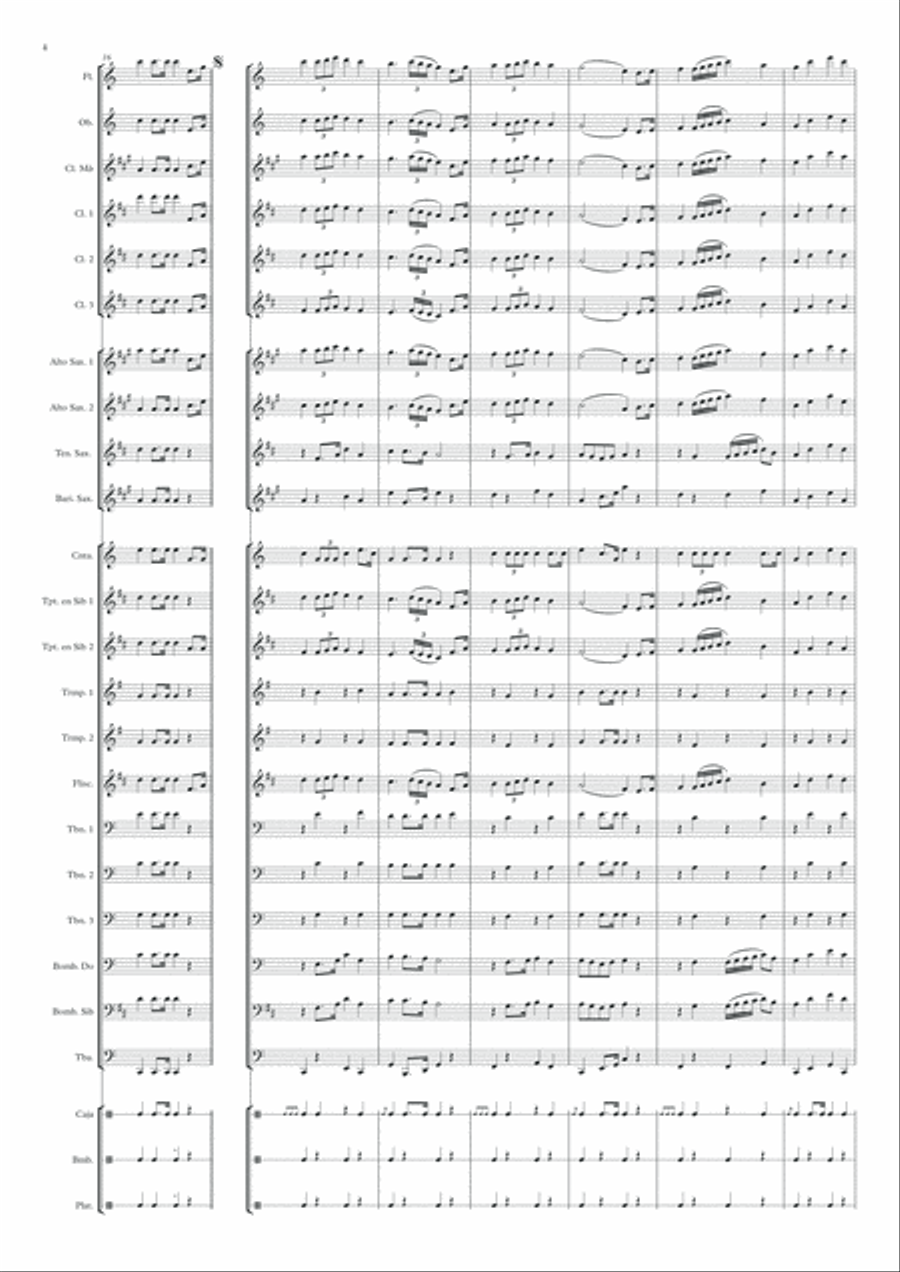 Ntra. Sra. De la Palma Coronada Concert Band scores gallery preview page 4