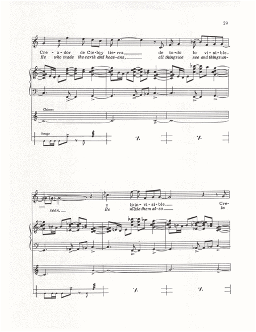 The Cuban Mass (Vocal Score) 4-Part scores gallery preview page 26