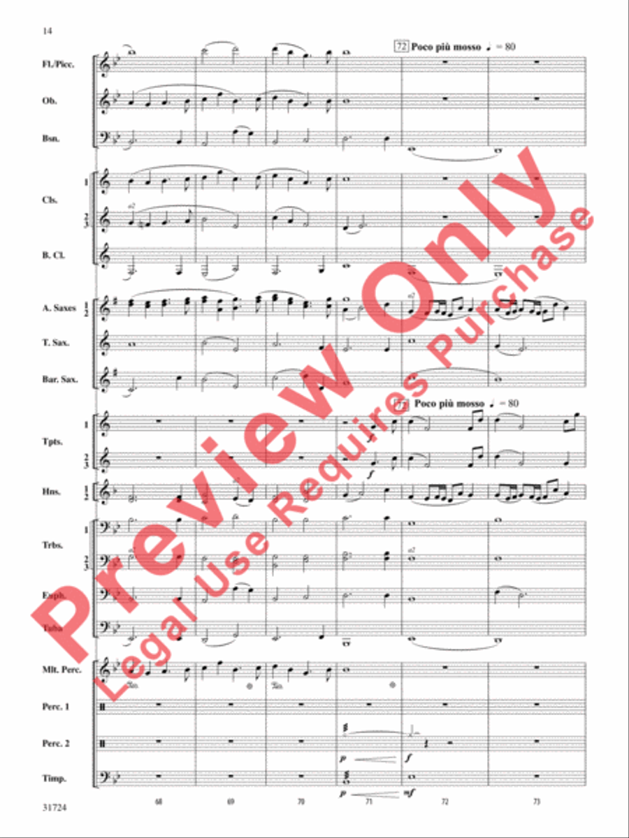 Choreography Concert Band scores gallery preview page 15