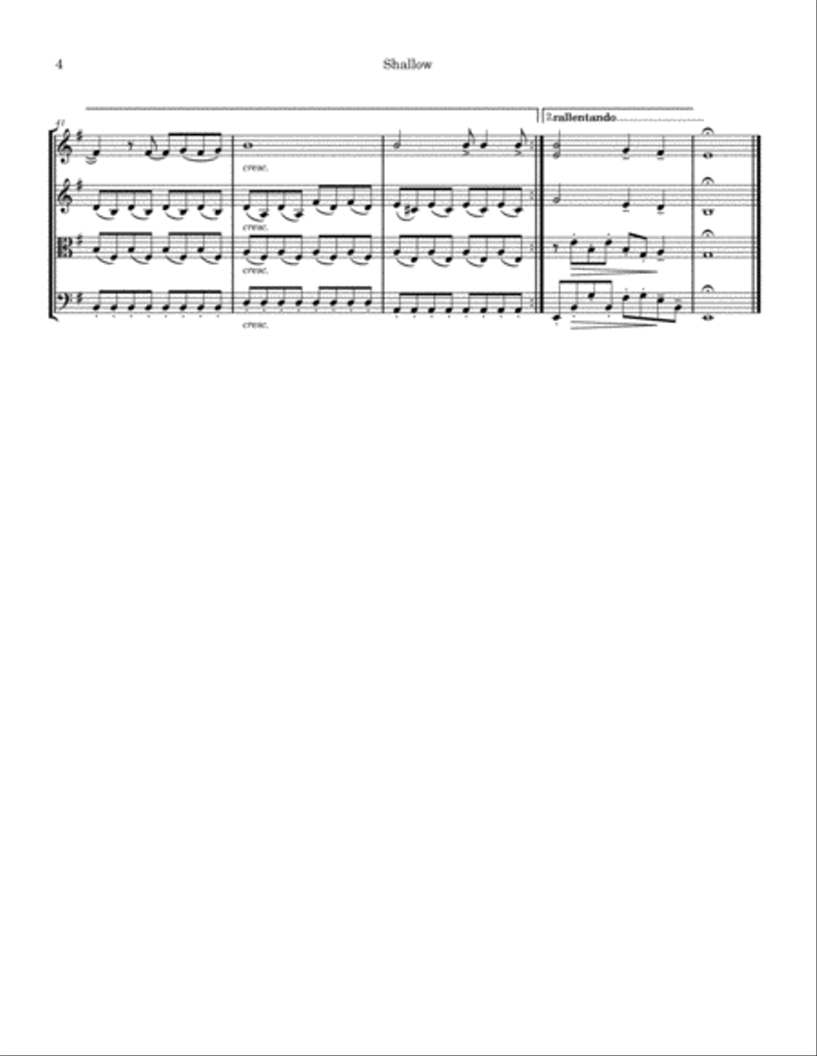 Shallow String Quartet scores gallery preview page 6
