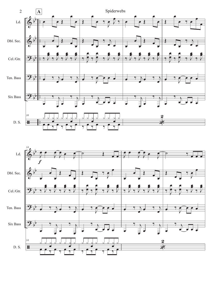 Spiderwebs Steel Drum Band scores gallery preview page 3