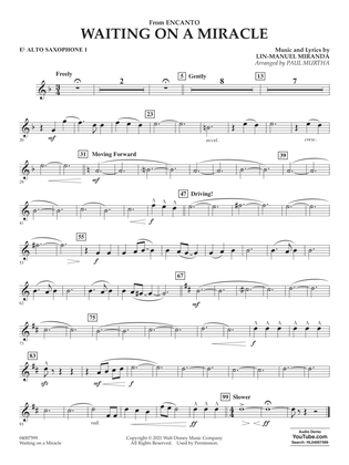 Waiting On A Miracle (from Encanto) (arr. Paul Murtha) - Eb Alto Saxophone 1