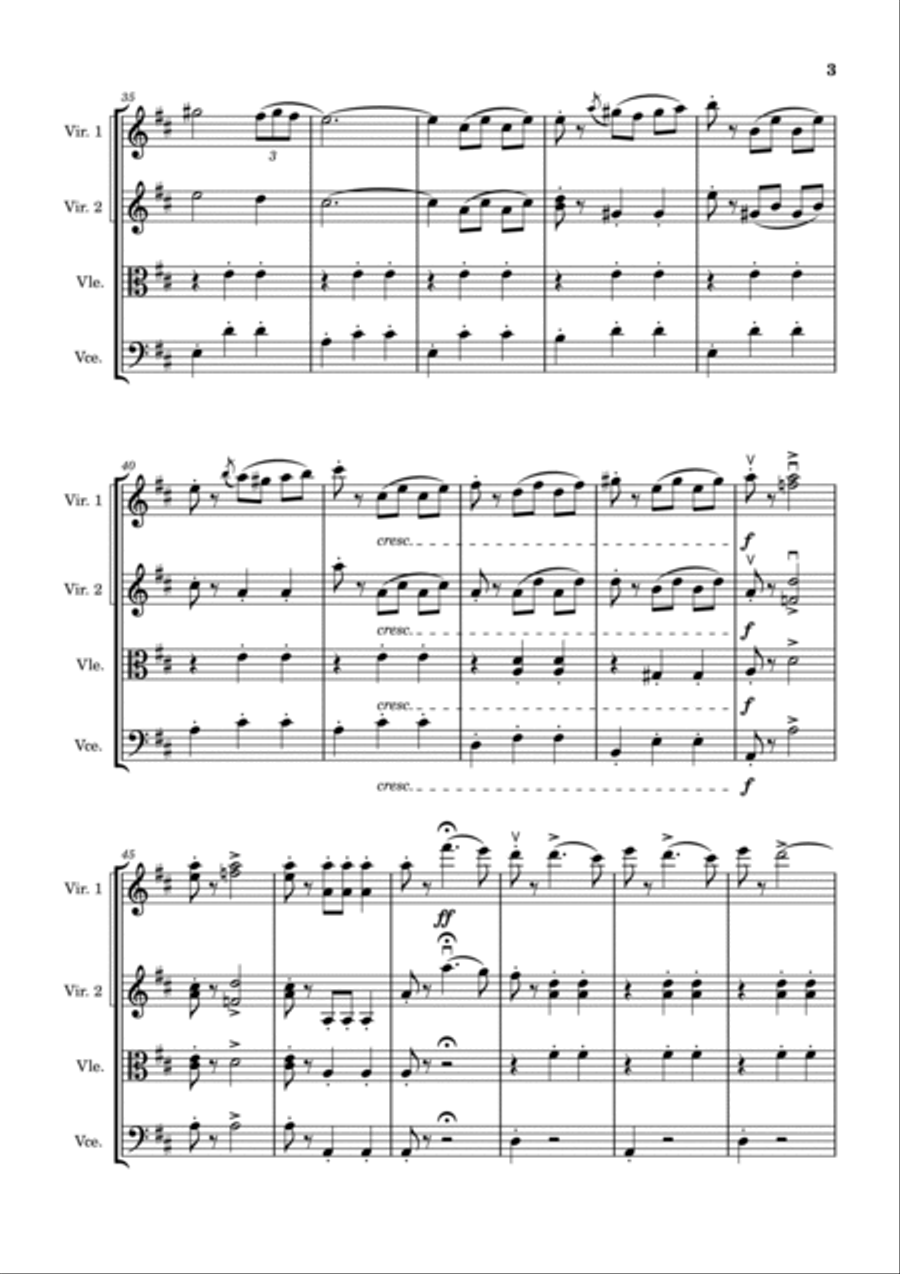ESTUDIANTINA ESTUDIANTINA String Quartet scores gallery preview page 3