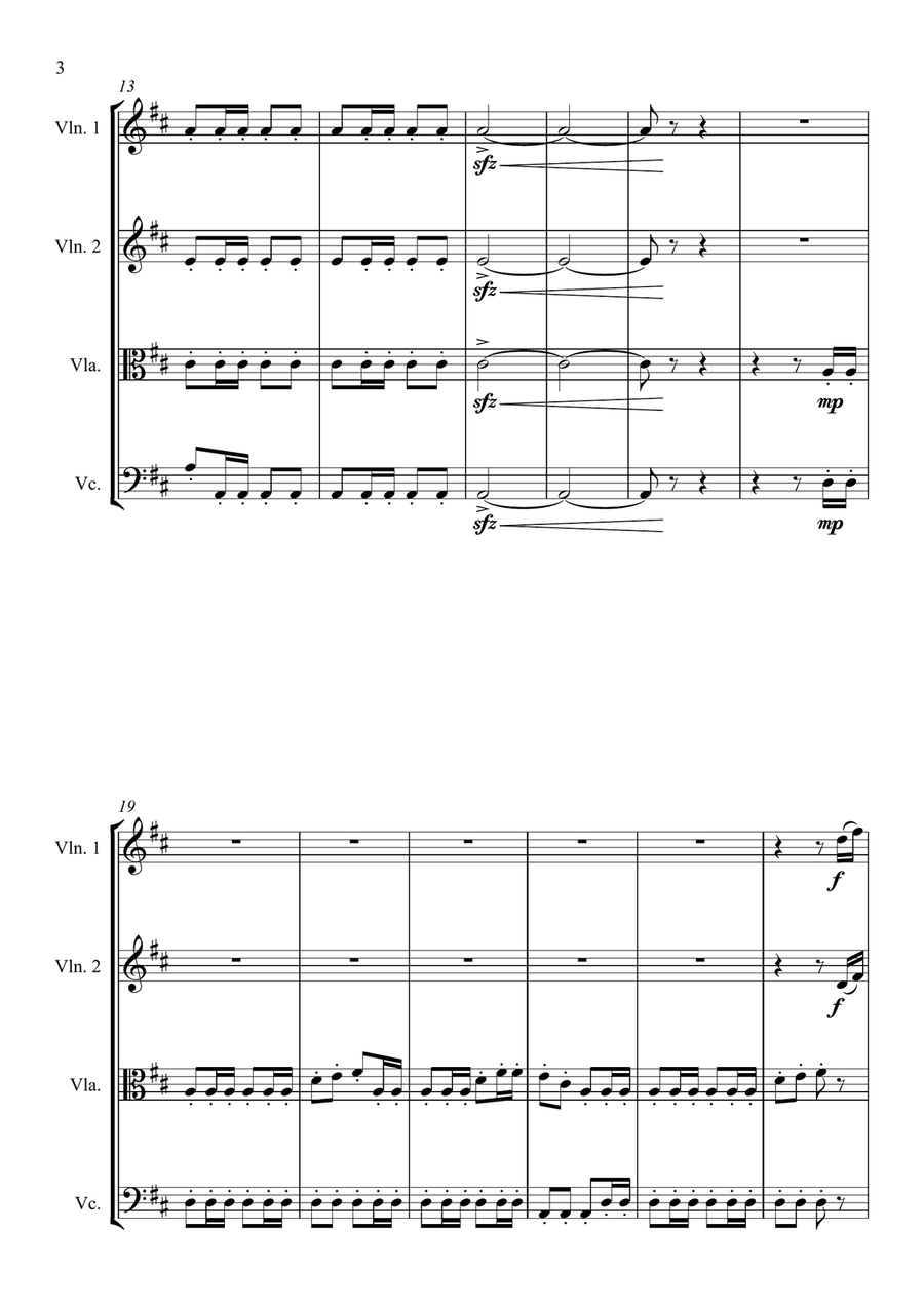 William Tell Overture - For String Quartet String Quartet scores gallery preview page 4