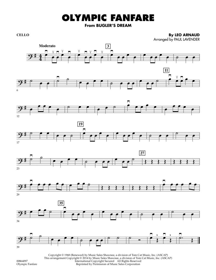 Olympic Fanfare (Bugler's Dream) - Cello