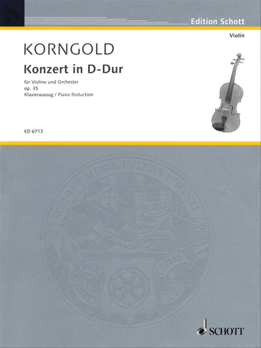 Violin Concerto In D Major Op. 35 Violin Solo scores gallery preview page 1