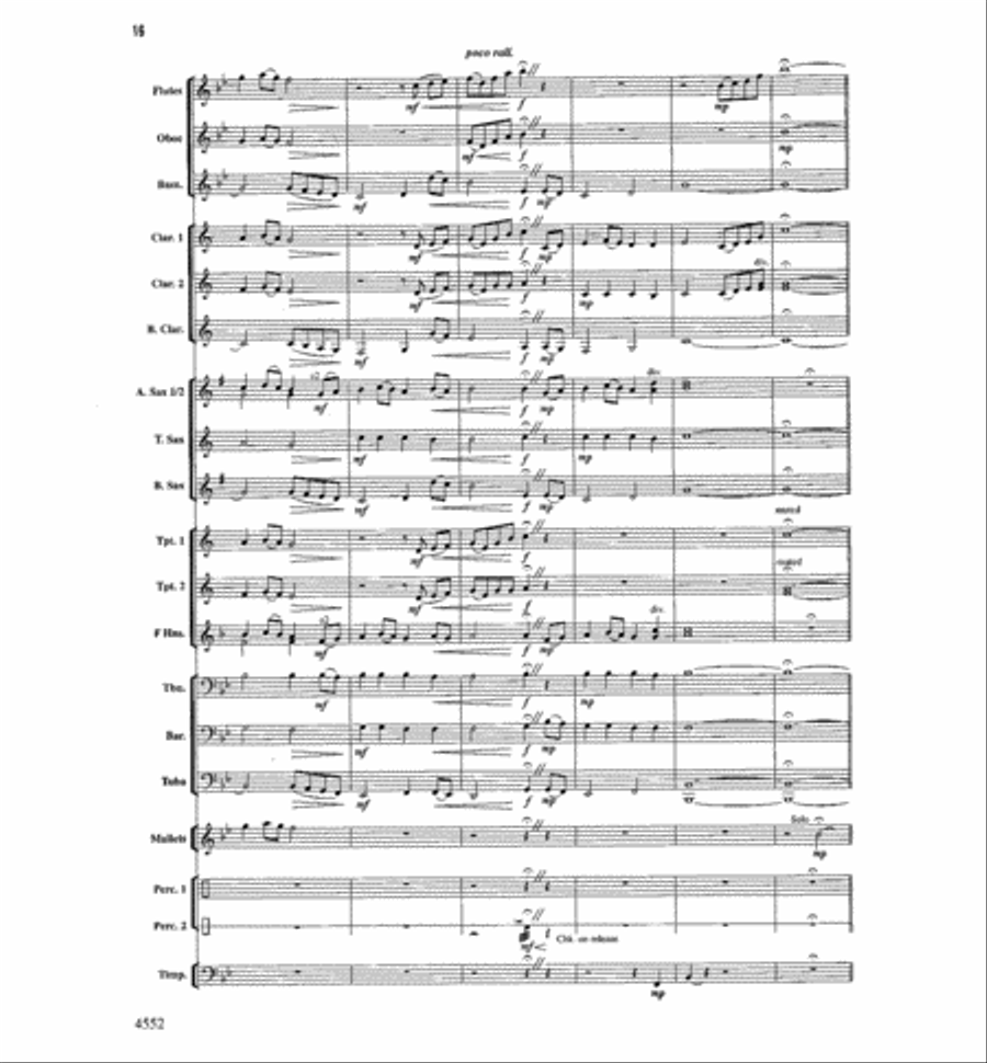 The Light Of Dawn Concert Band scores gallery preview page 15