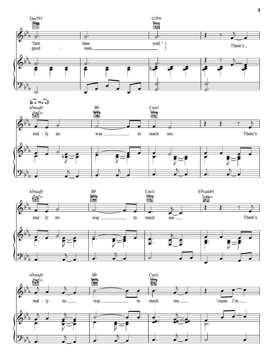 Vienna Piano, Vocal, Guitar scores gallery preview page 3