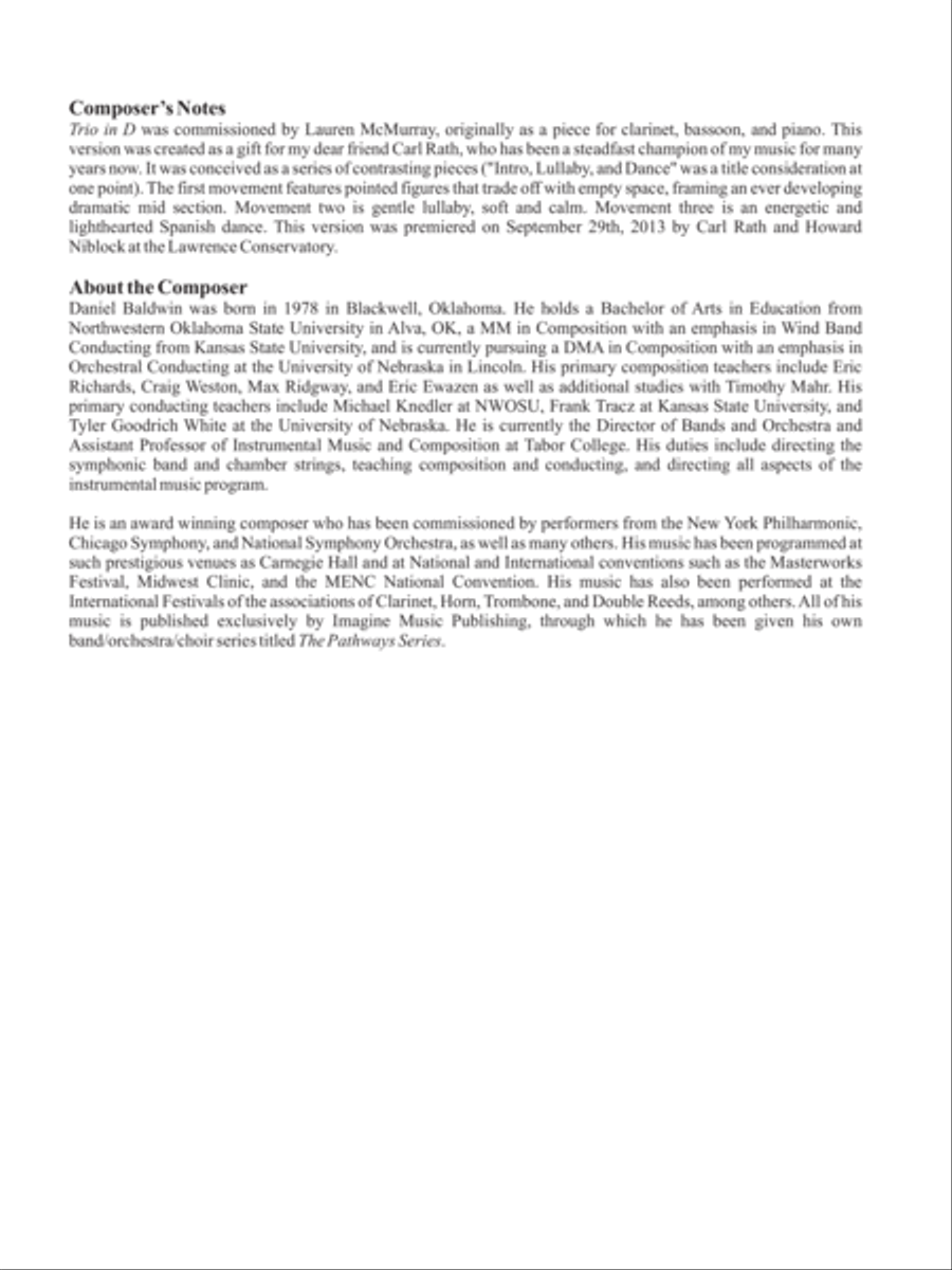 Trio in D Bassoon scores gallery preview page 7