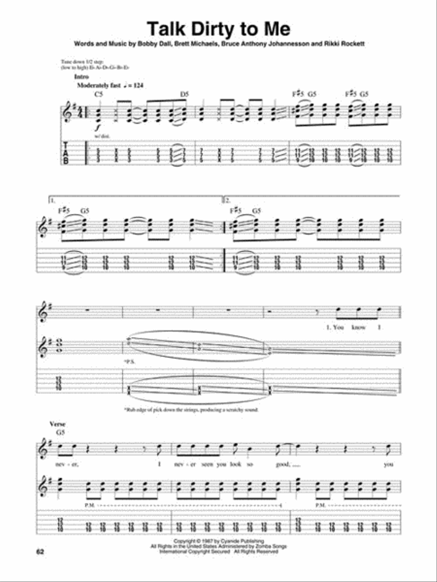 Hair Metal Electric Guitar scores gallery preview page 6
