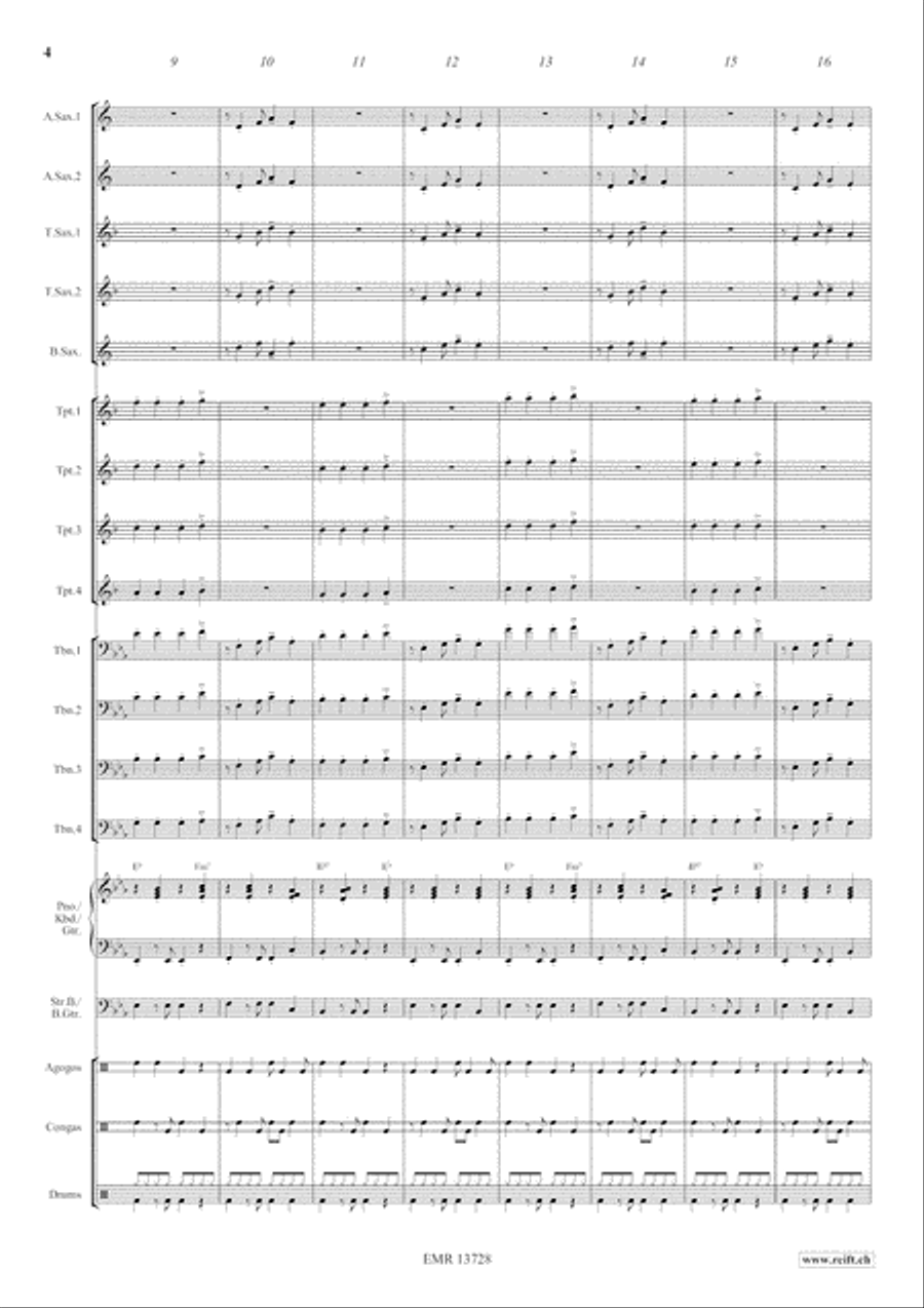 Aquarius Samba Big Band scores gallery preview page 5