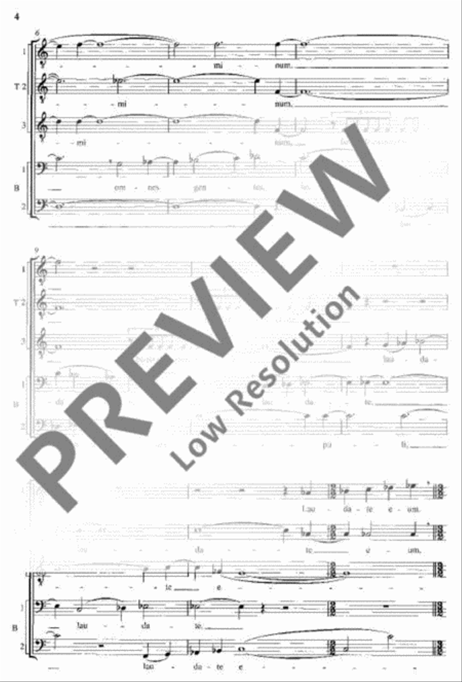 Benedicamus Domino Men's Choir scores gallery preview page 5