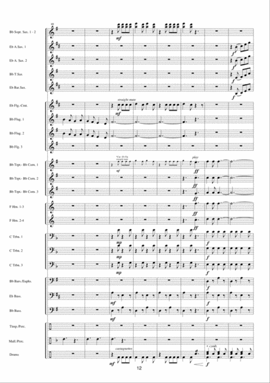 Carnaval Festival Carnaval Festival Fanfare Band scores gallery preview page 13