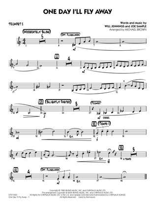 One Day I'll Fly Away (from Moulin Rouge) (arr. Michael Brown) - Trumpet 2