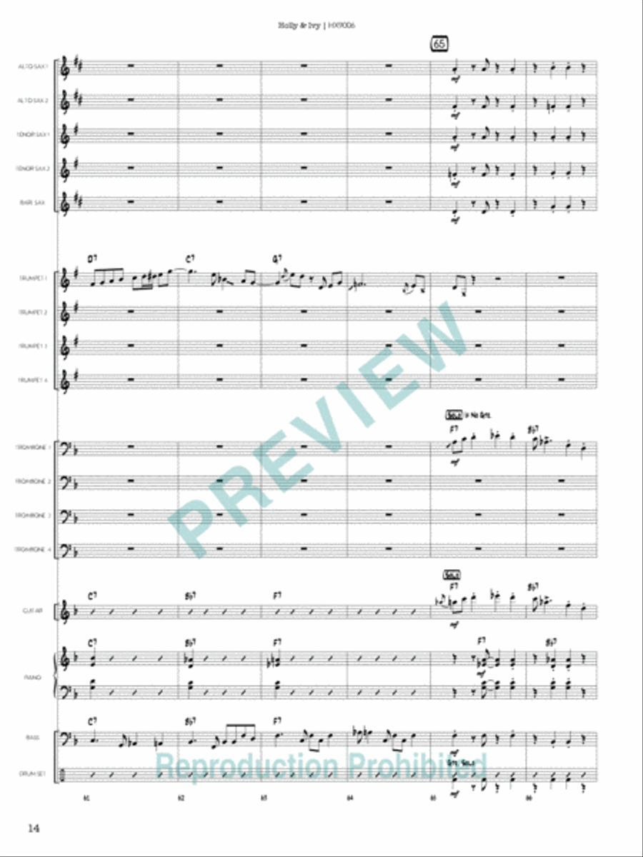 Holly & Ivy Holly & Ivy Jazz Ensemble scores gallery preview page 15