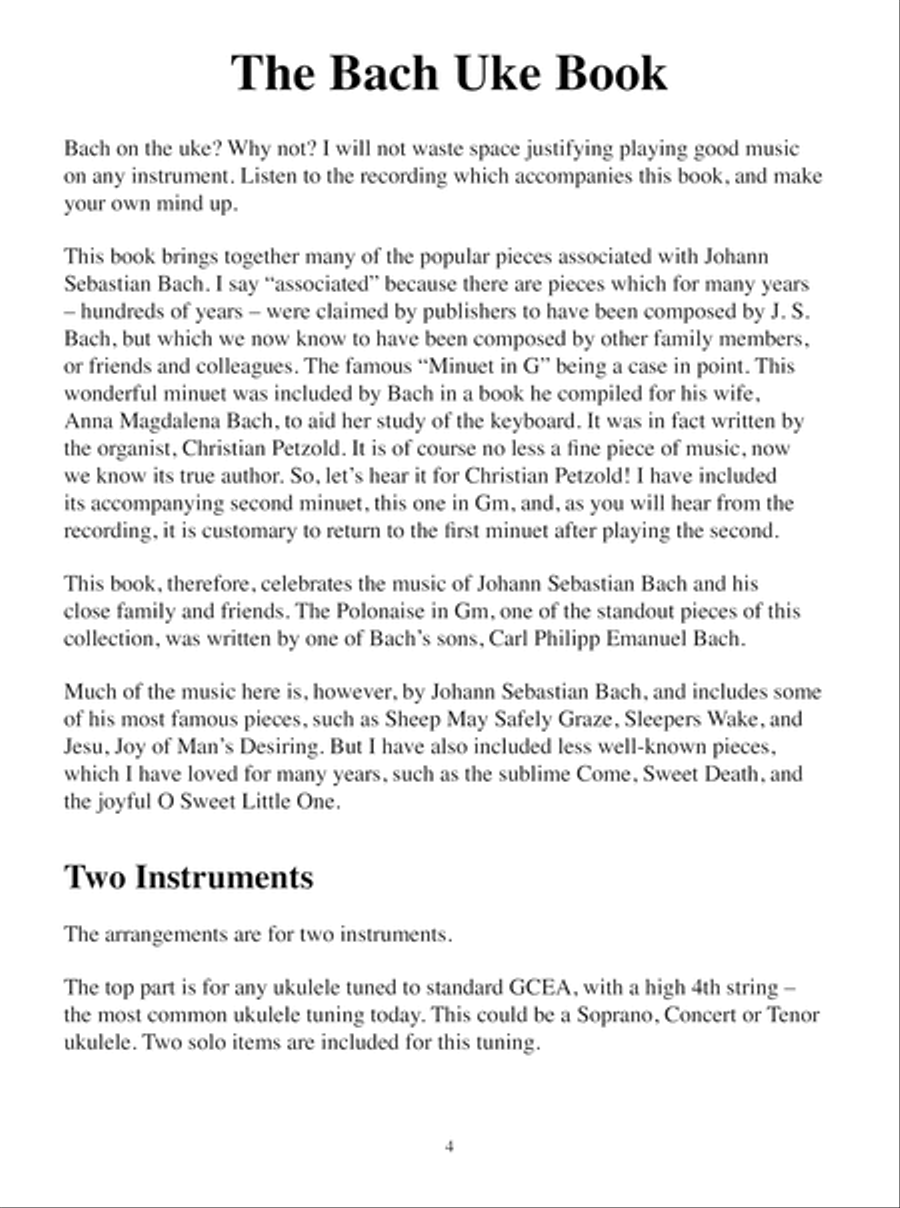 The Bach Uke Book Ukulele scores gallery preview page 5