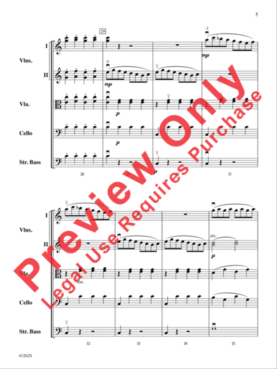Cosi Fan Tutte String Orchestra scores gallery preview page 6