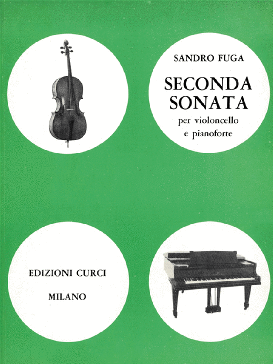 Seconda Sonata per violoncello e pianoforte Piano Accompaniment scores gallery preview page 1