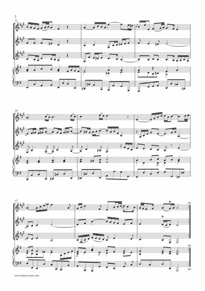 Bwv 1068: Air 2nd Movement - 3 Clarinets and Piano image number null