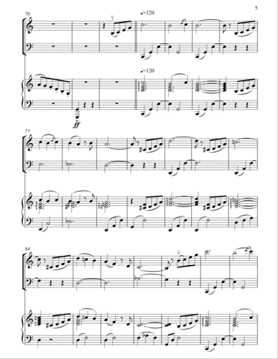 Fascination Waltz Arranged for Piano trio Piano Trio scores gallery preview page 6