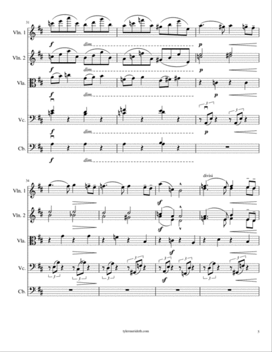 Introduction from African Suite for String Orchestra String Orchestra scores gallery preview page 5