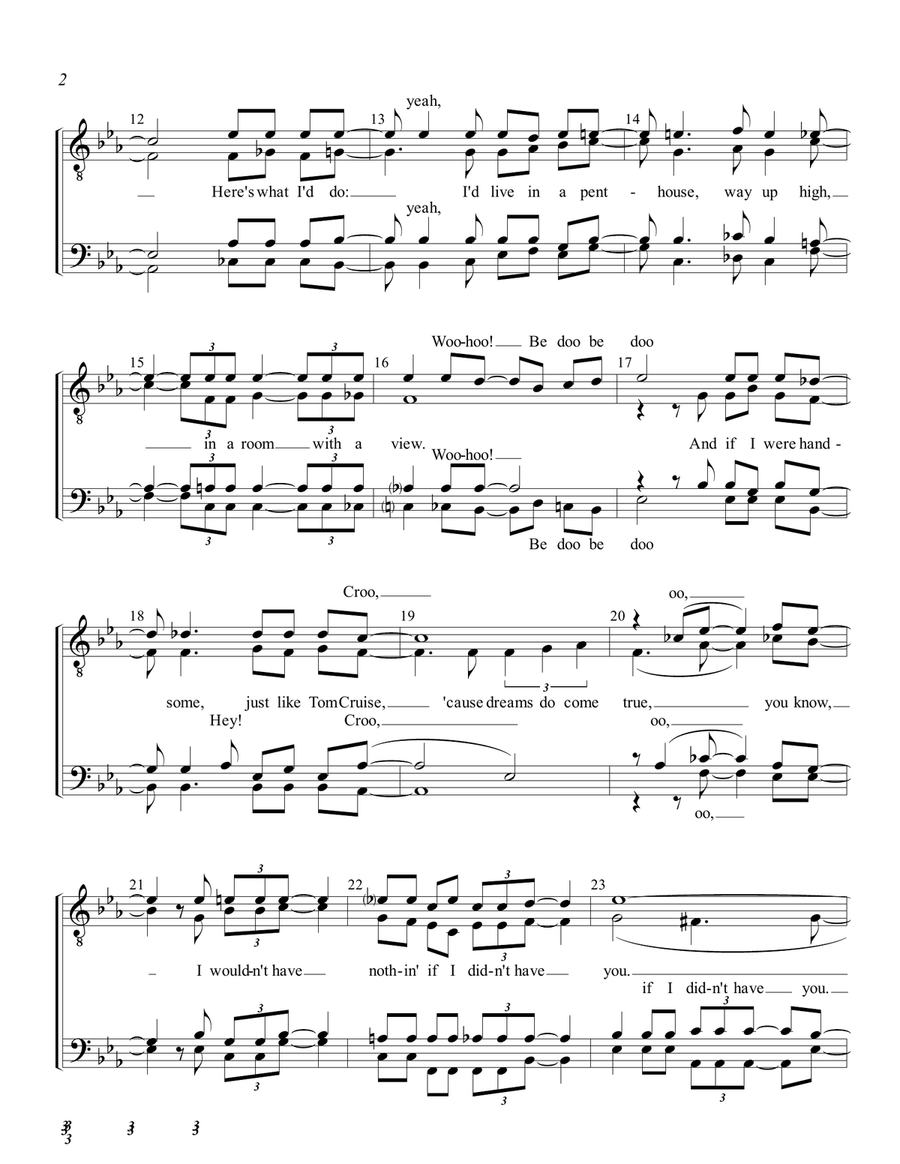 If I Didn't Have You TTBB scores gallery preview page 2