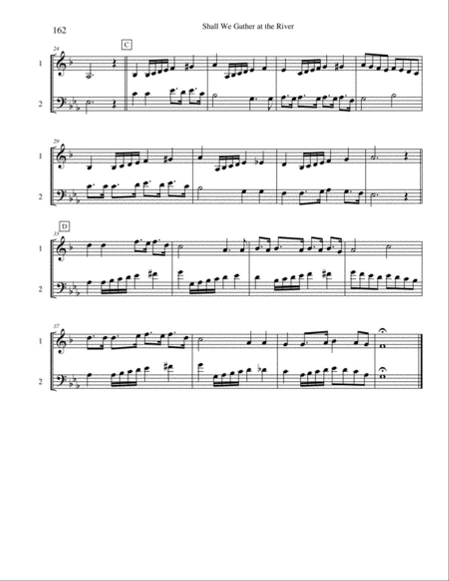 Ten Selected Hymns for the Performing Duet, Vol. 9 - clarinet and bassoon Woodwind Duet scores gallery preview page 2