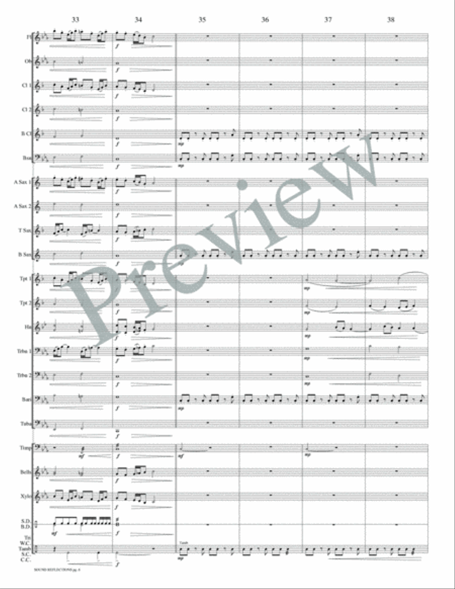 Sound Reflections Concert Band scores gallery preview page 9